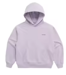 Sudadera pupura luz con capucha
