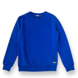 Sudadera azul eléctrico sin capucha