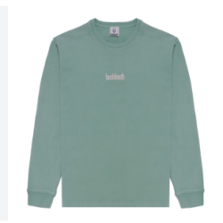 Sudadera verde sin capucha